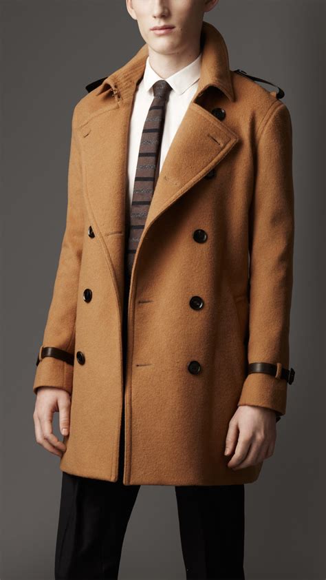 burberry short wool cashmere trench coat|burberry cashmere setup men.